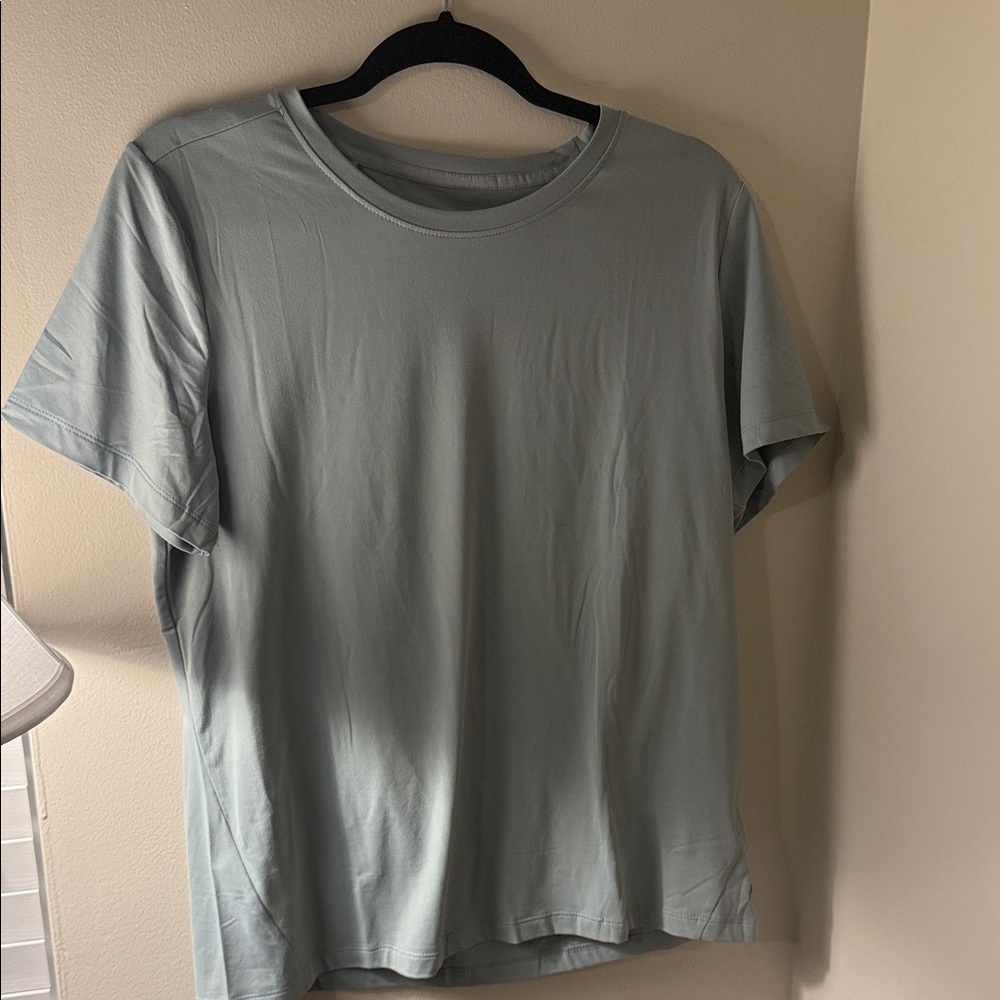 Crew Neck T-Shirt in Light Sage - Classic Casual Tee